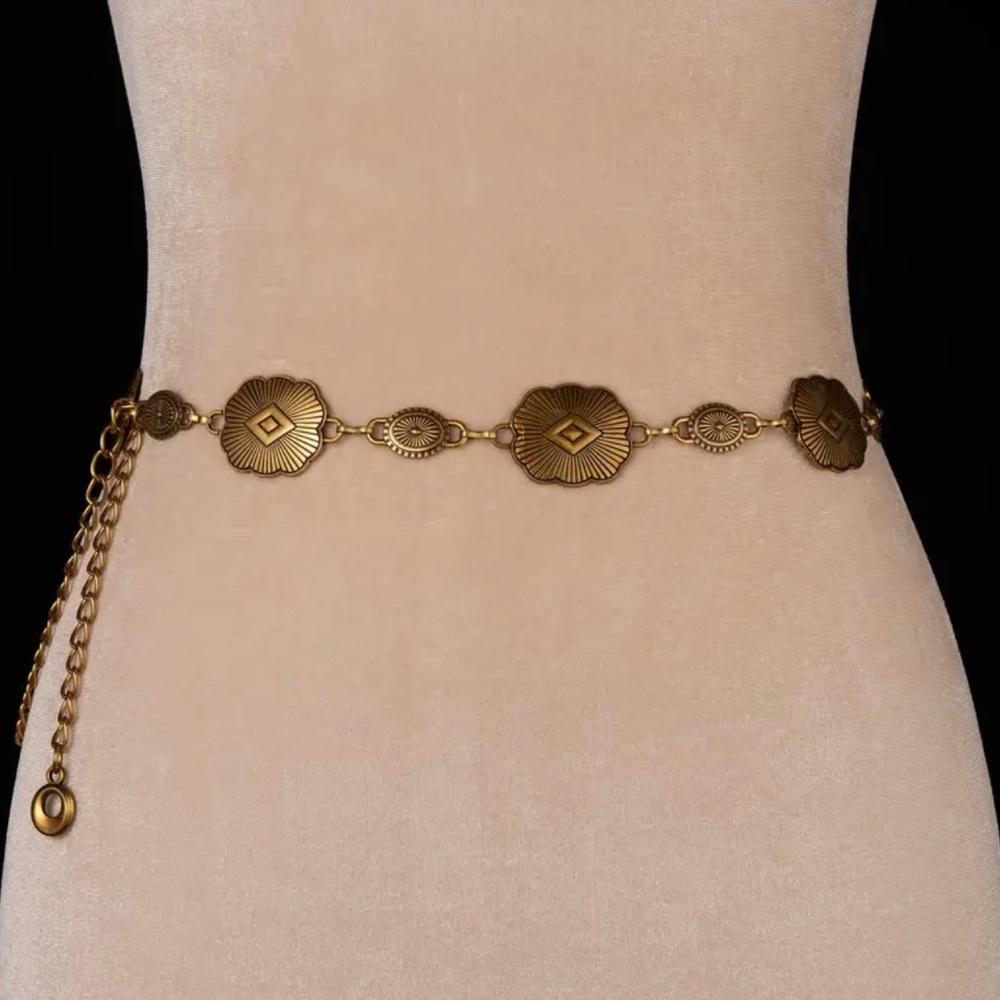 Tassel Chain Coin Belts Metal Waist Chains Belt Women Casual Fashion Accessories